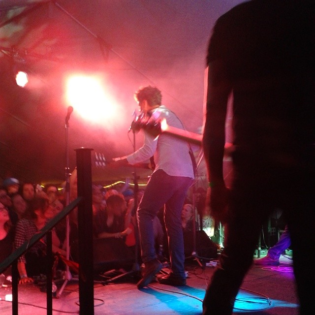 The Constantines on the SappyFest main stage. Scott Brown, 2014