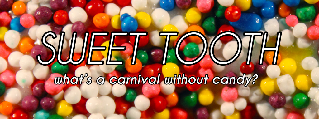     "Sweet Tooth is a codex of art relating to the carnival themes of indulgence, sweetness, and excess." - artmarathonfestival.com
